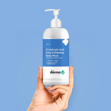 The Derma Co 1% Salicylic Acid Daily Exfoliating Body Wash with Salicylic Acid , Glycolic Acid & PENTAVITIN® - 250ml