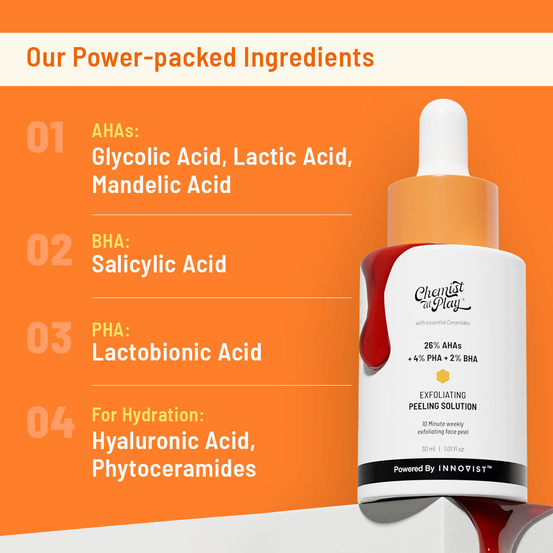 Chemist at Play 26% AHA 2% BHA 4% PHA Peeling Solution 30Ml