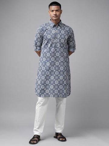 See Designs Ethnic Motifs Printed Regular Pure Cotton Kurta With Pyjamas