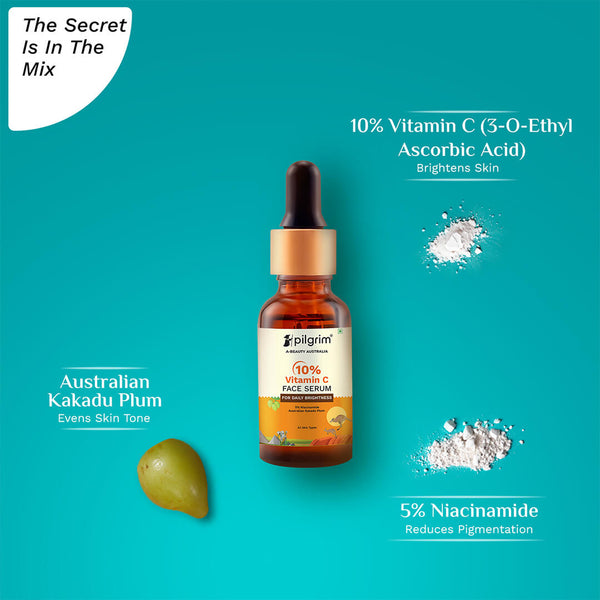 Pilgrim 10% Vitamin C Face Serum For Daily Brightness 30Ml