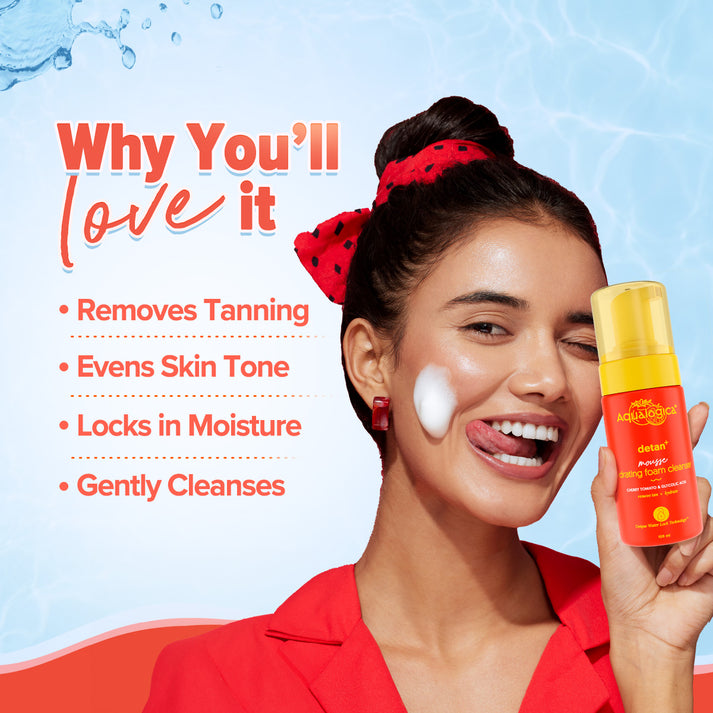 Aqualogica Detan+ Mousse Hydrating Foam Cleanser- 100 ml