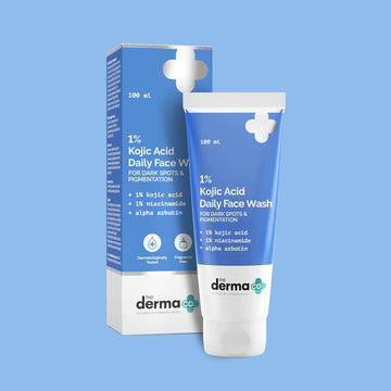 The Derma Co 1% Kojic Acid Face Wash with Niacinamide & Alpha Arbutin For Dark Spots & Pigmentation - 100ml