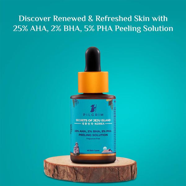 Pilgrim 25% AHA, 2% BHA, 5% PHA Peeling Solution 30Ml