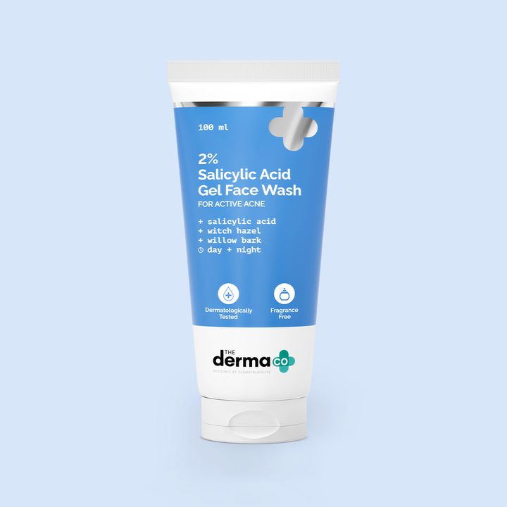 The Derma Co 2% Salicylic Acid Gel Face Wash with Salicylic Acid & Witch Hazel - 100ml