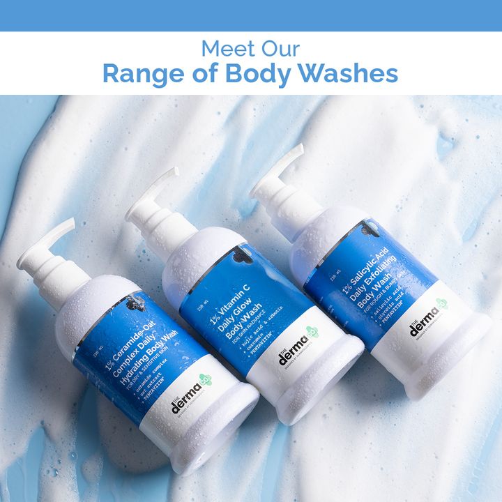 The Derma Co 1% Kojic Acid Daily Brightening Body Wash with Alpha Arbutin For Dark Spots & Pigmentation - 250ml