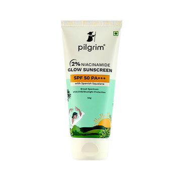 Pilgrim 2% Niacinamide Glow Sunscreen SPF 50 PA+++ 50gm