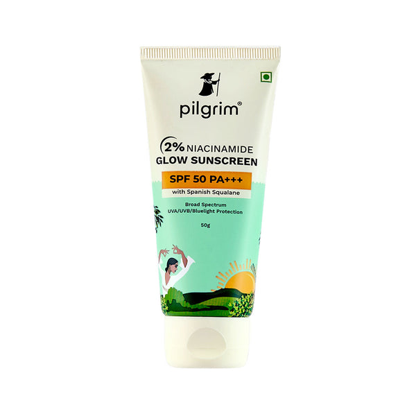 Pilgrim 2% Niacinamide Glow Sunscreen SPF 50 PA+++ 50gm