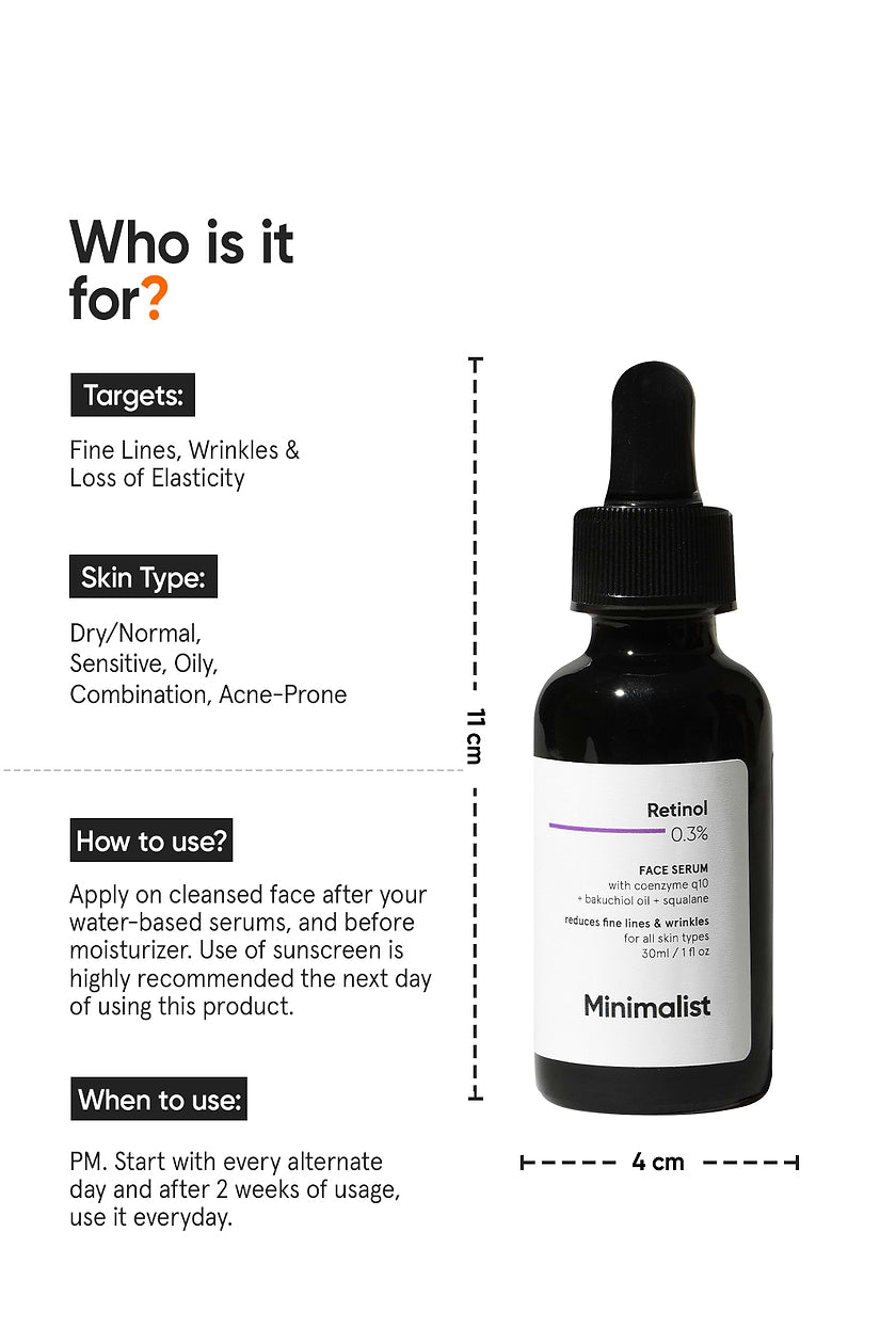 Minimalist Retinol 0.3% Face Serum