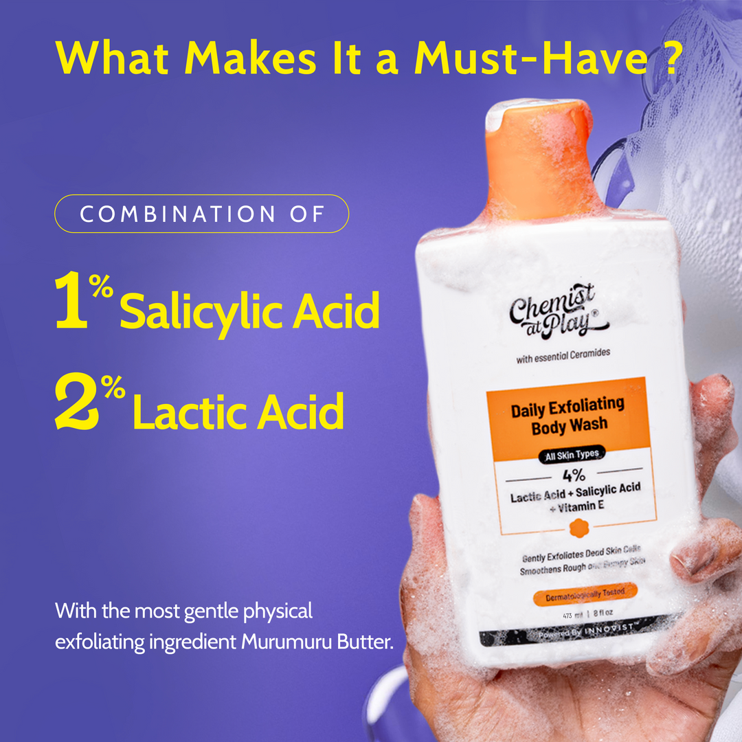 Chemist at Play Exfoliating Body Wash with Lactic Acid - 473 ml