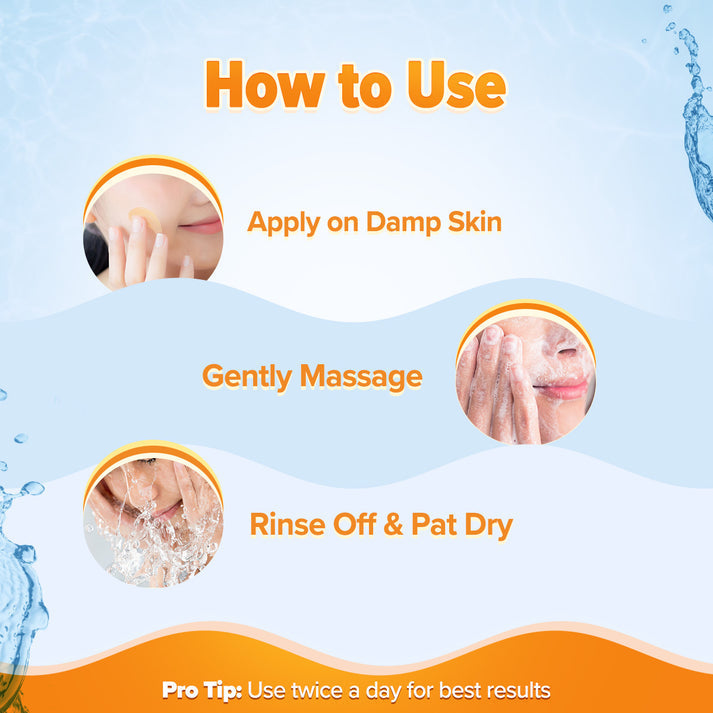 Aqualogica Glow+ Smoothie Face Wash with Papaya & Vitamin C for Glowing Skin - 100ml