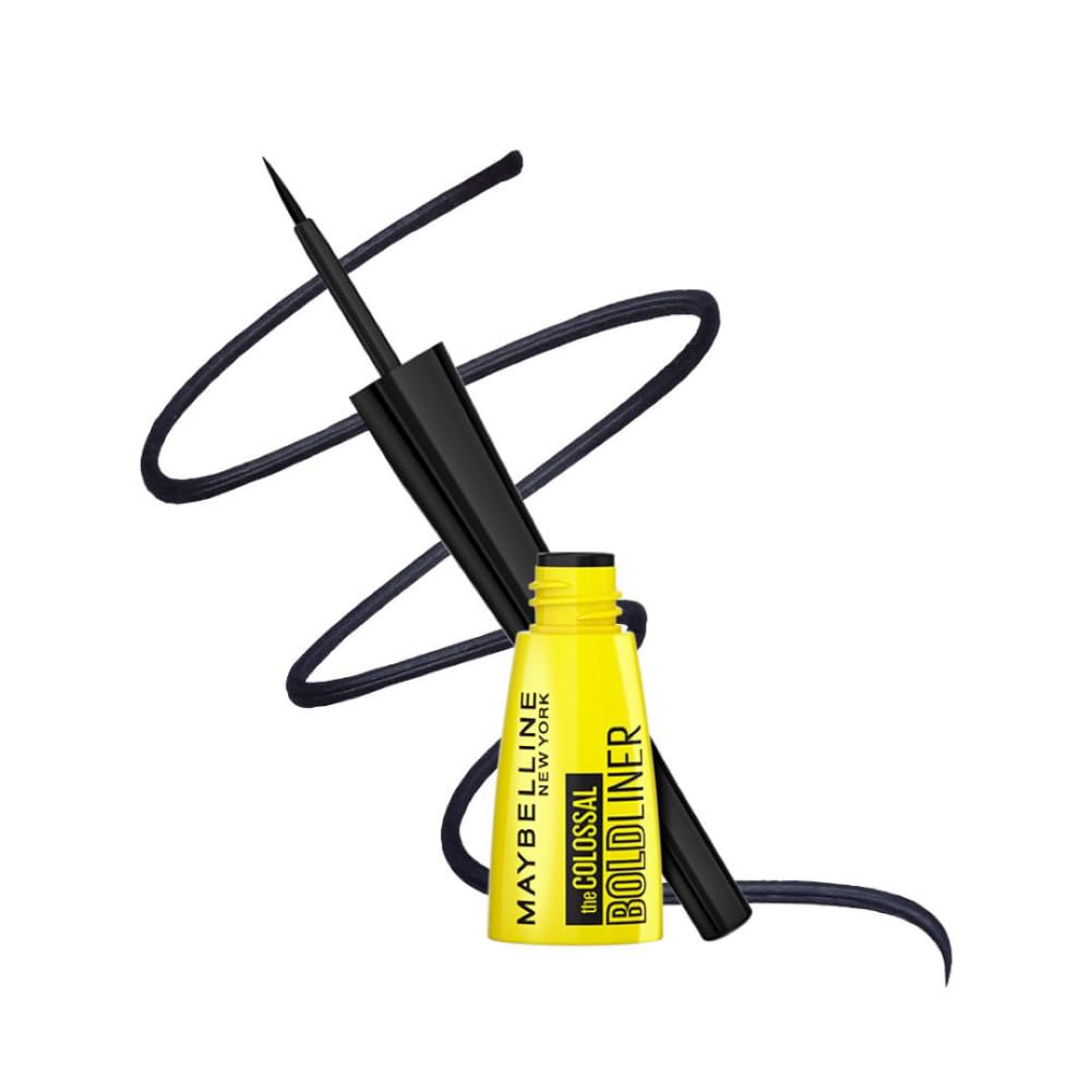 Maybelline New York Pencil Eyeliner & Kajal, Bold Eye Looks, Long-Lasting, Colossal Bold Liner & Colossal Kajal, Combo Pack, Essential Eye Kit, Black, Matte Finish