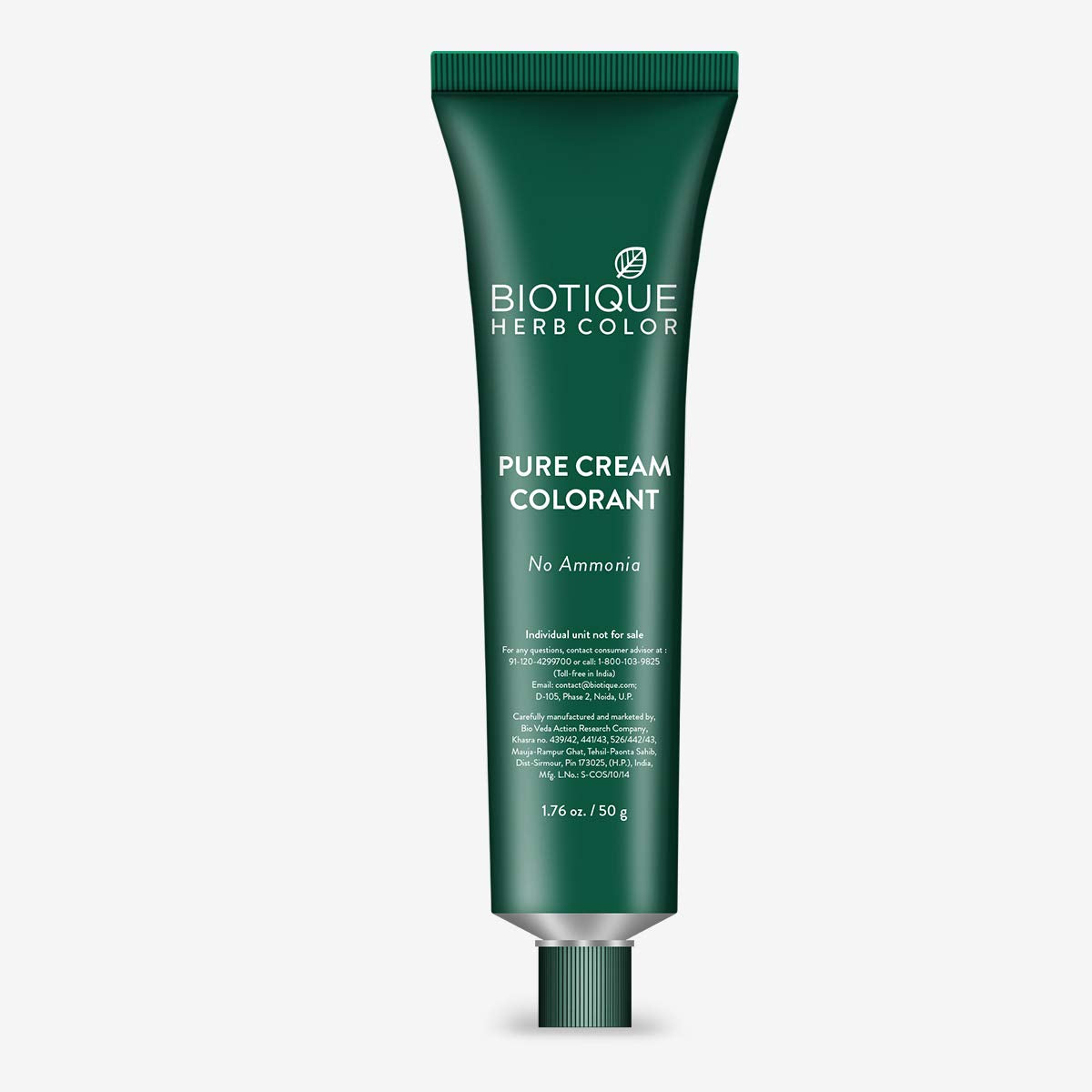 Biotique Herbcolor Conditioning Hair Colour l Ammonia Free Hair Color l 9 Organic Herbal Extracts l Natural and Healthy Shine l 50g + 110ml| Darkest Brown 3N (Pack of 2)