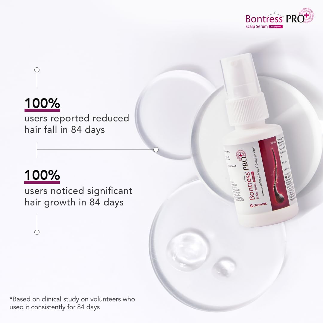 Bontress PRO+ Scalp Serum Fortified with Redensyl, Anagain, Capixyl,Procapil | Hair Serum for Hair Growth & Hair Fall 30ml - Dhevu
