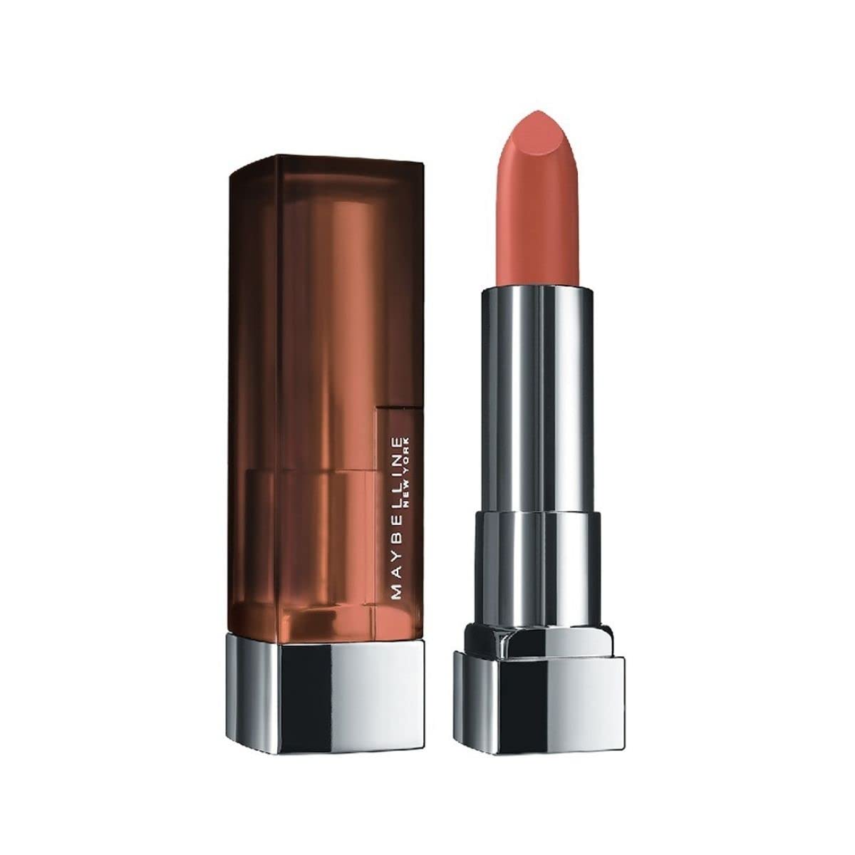 Maybelline New York Color Sensational Creamy Matte Lipstick lasts up to 12 Hours, Hydrate Lips, Rich Creamy Lipstick with Shea Butter, Comes in 42 Shades - 640 Red Liberation, 3.9g