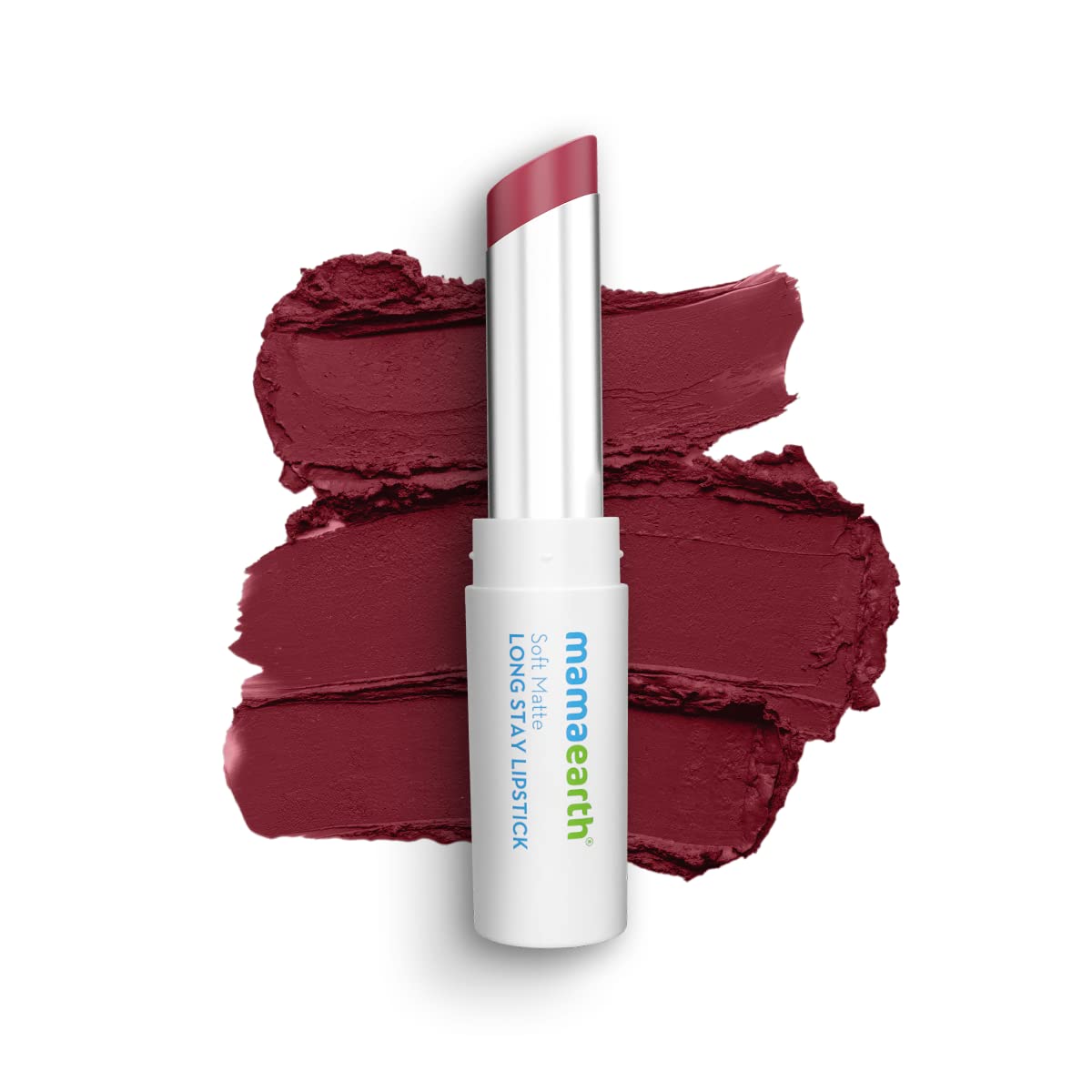 Mamaearth Soft Matte Long Stay Lipsticks with Jojoba Oil & Vitamin E for 12 Hour Long Stay  - 3.5 g - Dhevu