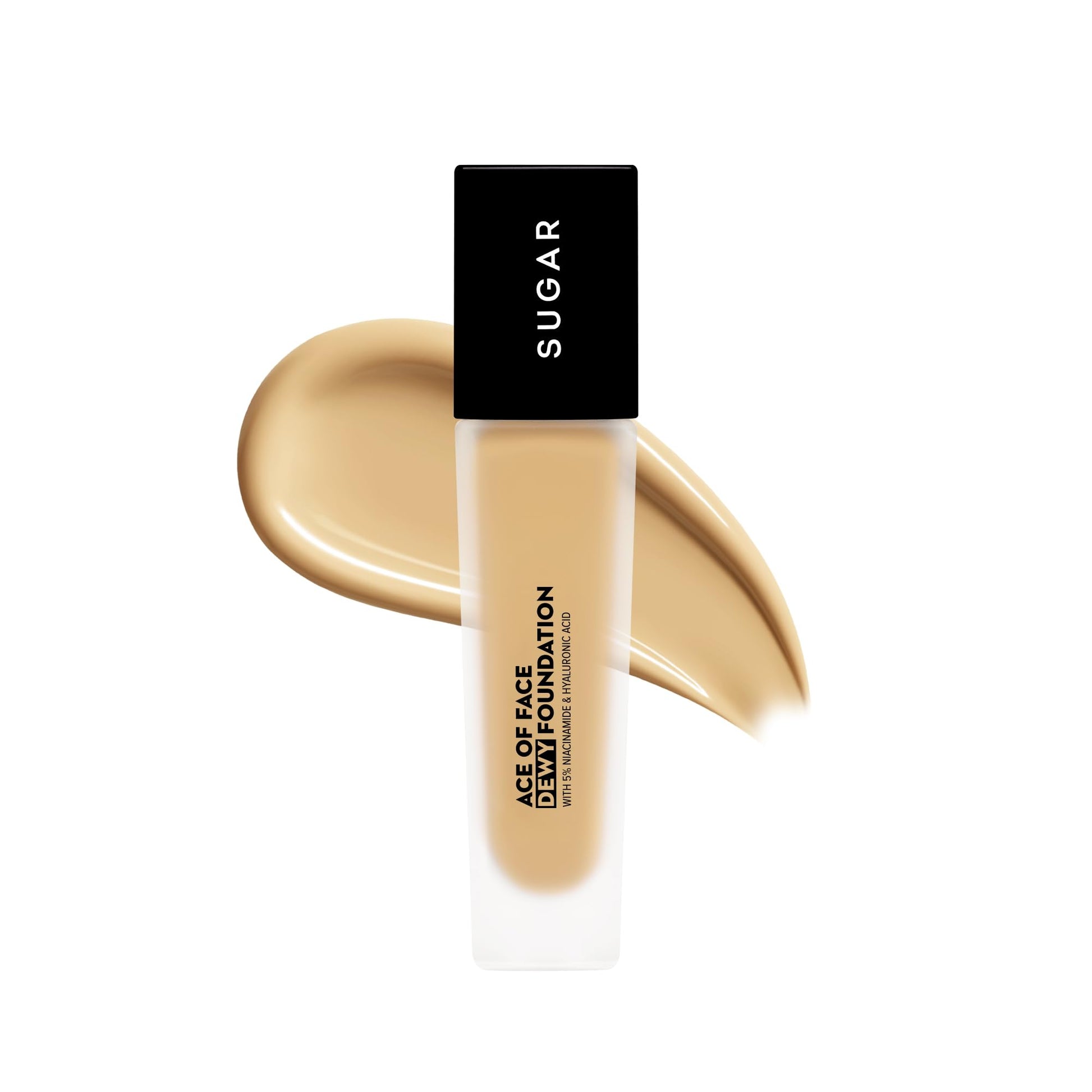 SUGAR Cosmetics Ace Of Face Dewy Foundation with 5% Niacinamide & Hyaluronic Acid | Lasts upto 18hrs | 30 ml - 17 Raf