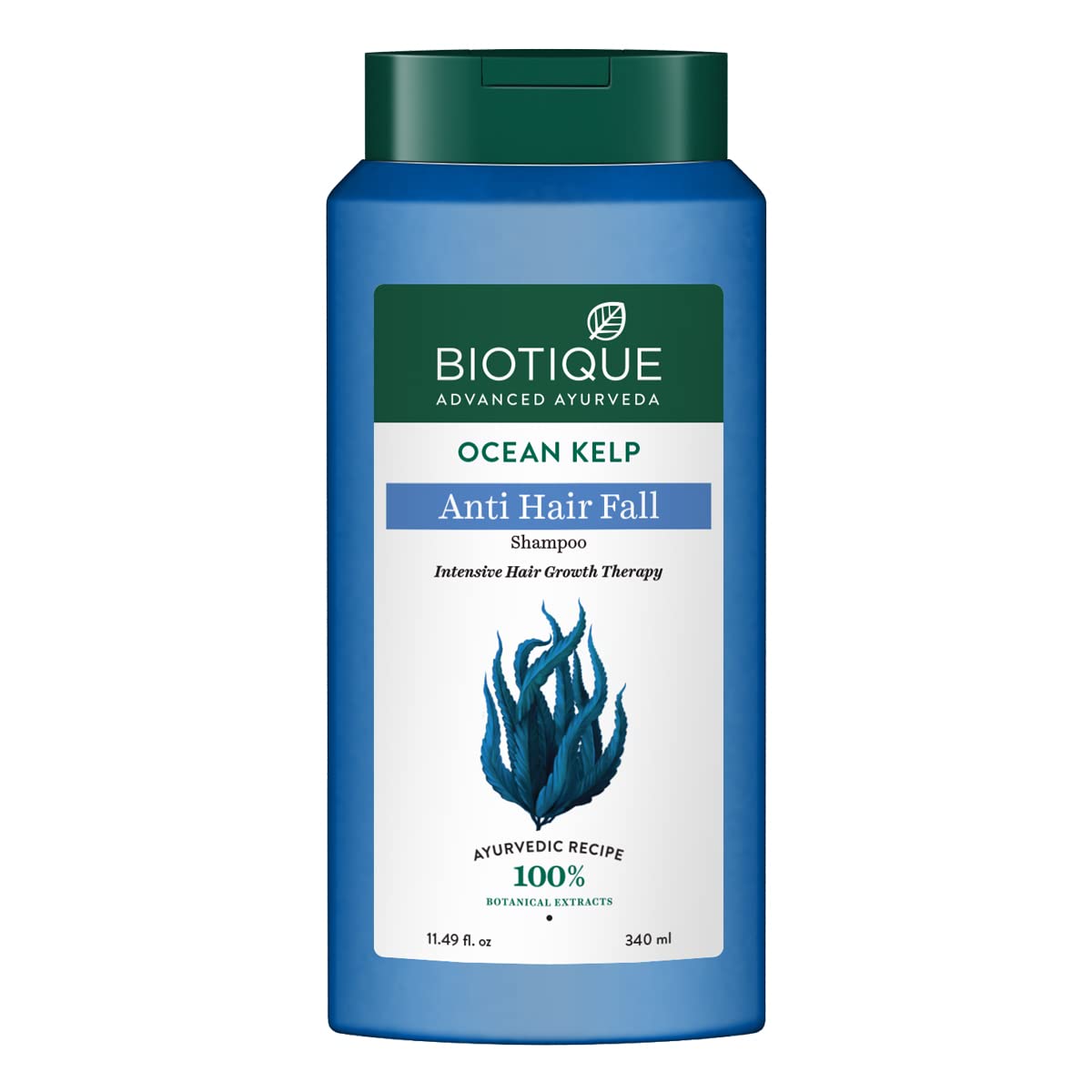 Biotique Ocean Kelp Anti Hairfall Shampoo | Intensive Hair Growth Therapy| Anti Hairfall Shampoo that Maintains Shine |100% Botanical Extracts | Suitable for All Hair Types |650ml