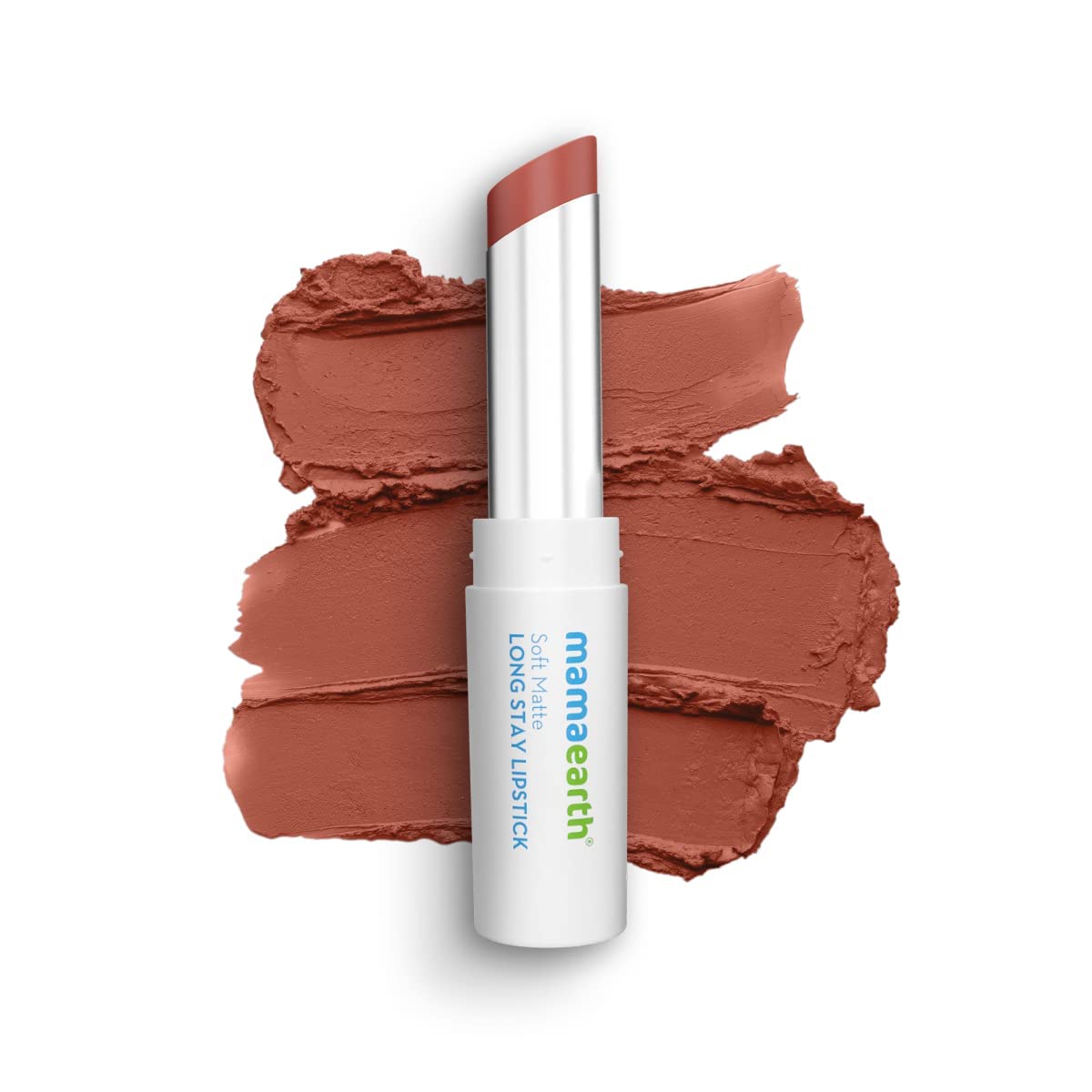 Mamaearth Soft Matte Long Stay Lipsticks with Jojoba Oil & Vitamin E for 12 Hour Long Stay  - 3.5 g - Dhevu