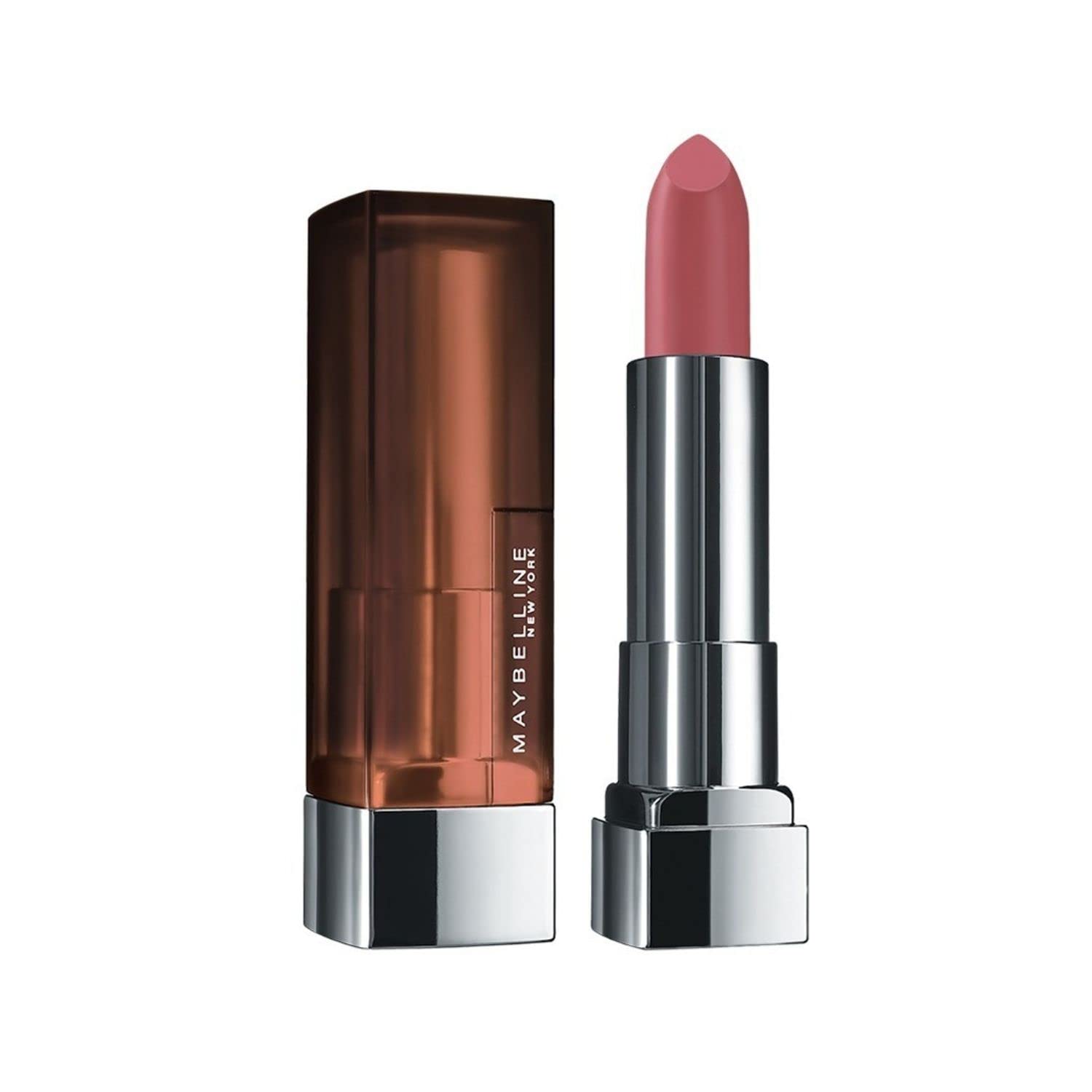 Maybelline New York Color Sensational Creamy Matte Lipstick lasts up to 12 Hours, Hydrate Lips, Rich Creamy Lipstick with Shea Butter, Comes in 42 Shades - 640 Red Liberation, 3.9g