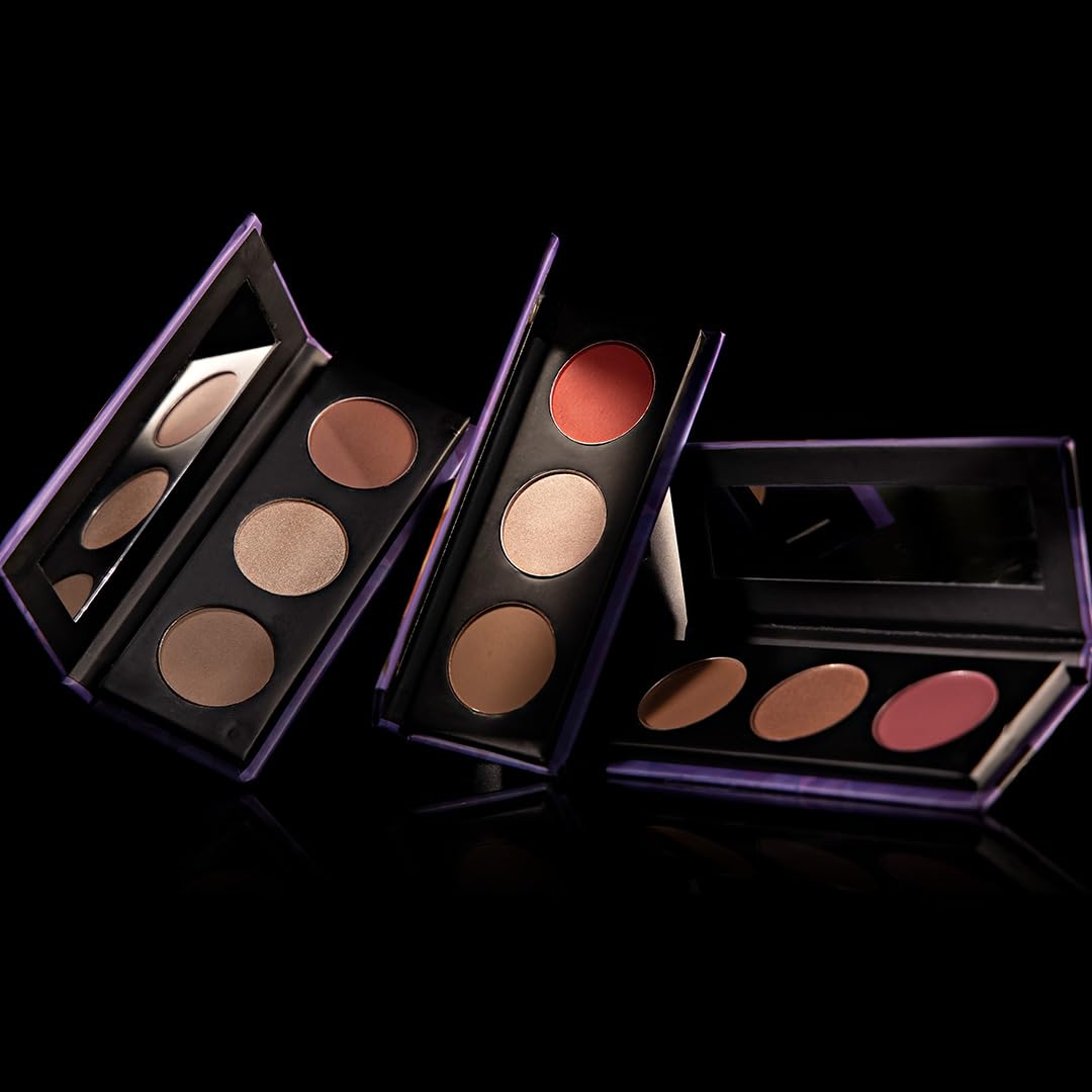 SUGAR Cosmetics Contour De Force Face Palette for Makeup | Includes Matte Bronzer, Highlighter & Blush | Makeup Palette with Built-in Mirror | 12.5gm - 02 Vivid Victory