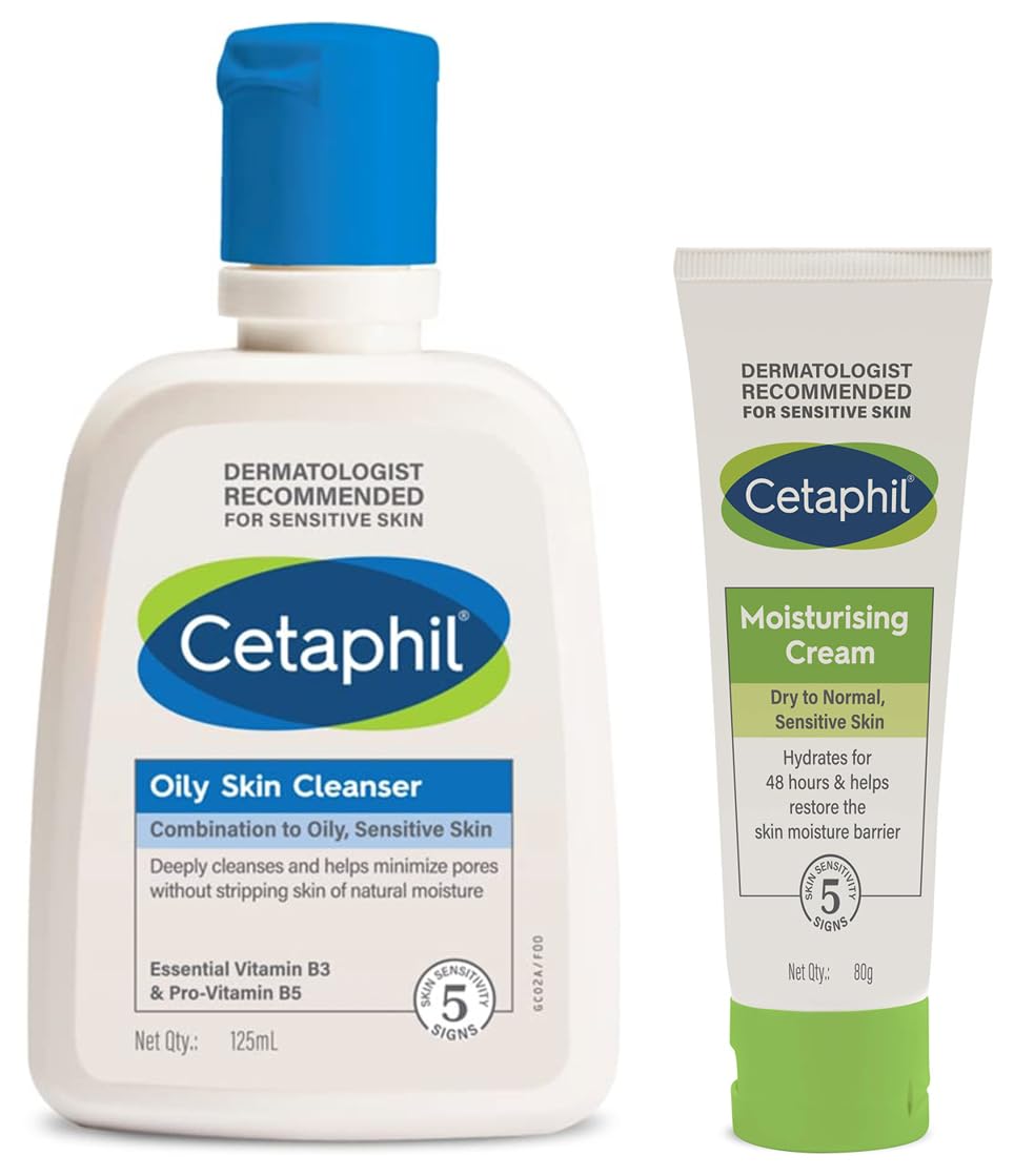 Cetaphil Oily Skin Cleanser , Daily Face Wash for Oily, Acne prone Skin , Gentle Foaming, 125ml