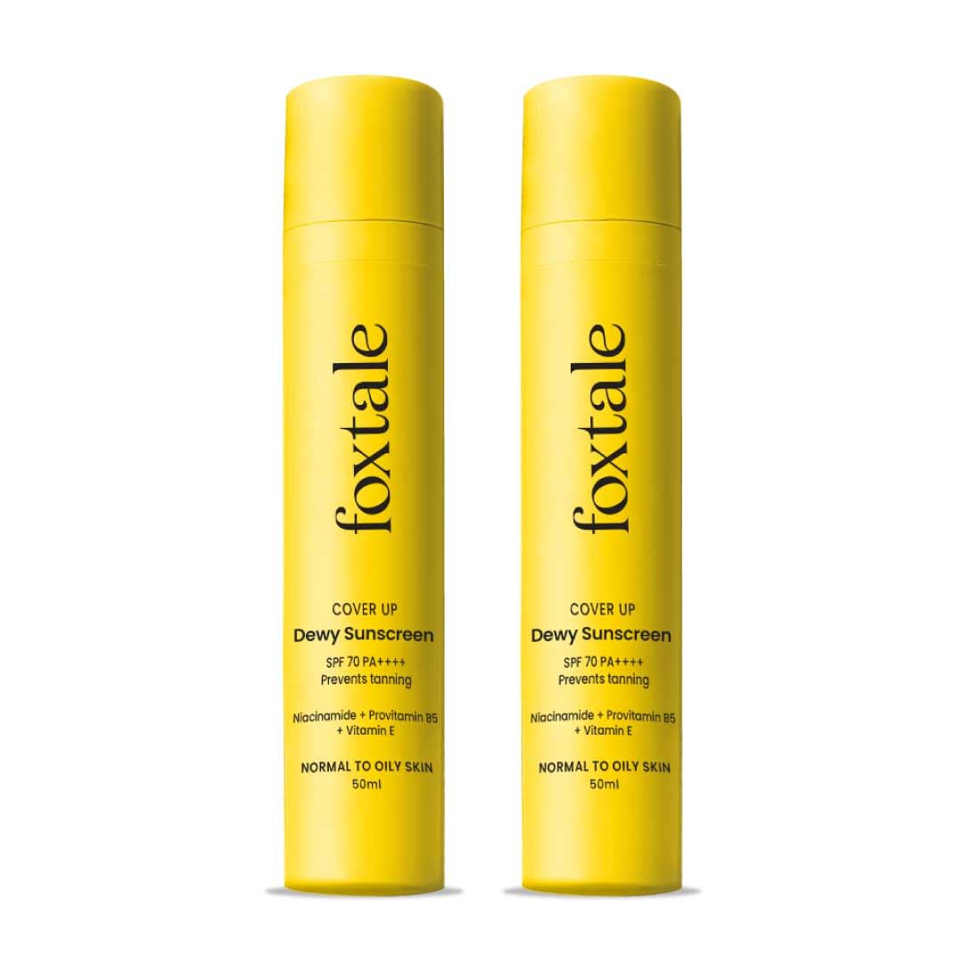FoxTale Spf 70 Niacinamide Dewy Sunscreen With Pa++++ For Dewy Sun Protection|Tan Protection|Lightenweight|No White Cast|Non Greasy|Anti-Tan Formula|For Spot Depigmentation|Men & Women|15 Ml,All