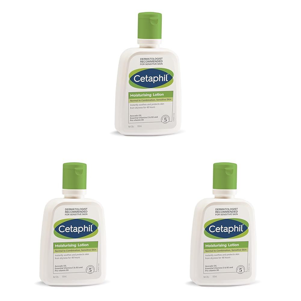 Cetaphil Moisturising Lotion 100 ml for Face & Body, Hydrating Moisturizer for Normal & Dry Skin, Dermatologist Recommended