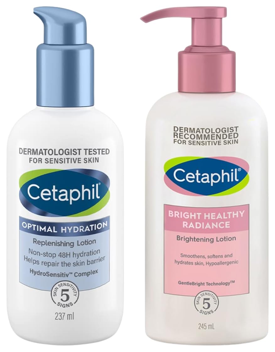 Cetaphil Bright Healthy Radiance Brightness Lotion 245ml, Dermatologist Tested, Niacinamide & Sea Daffodil, Dark Spot Reduction, Even Skin Tone