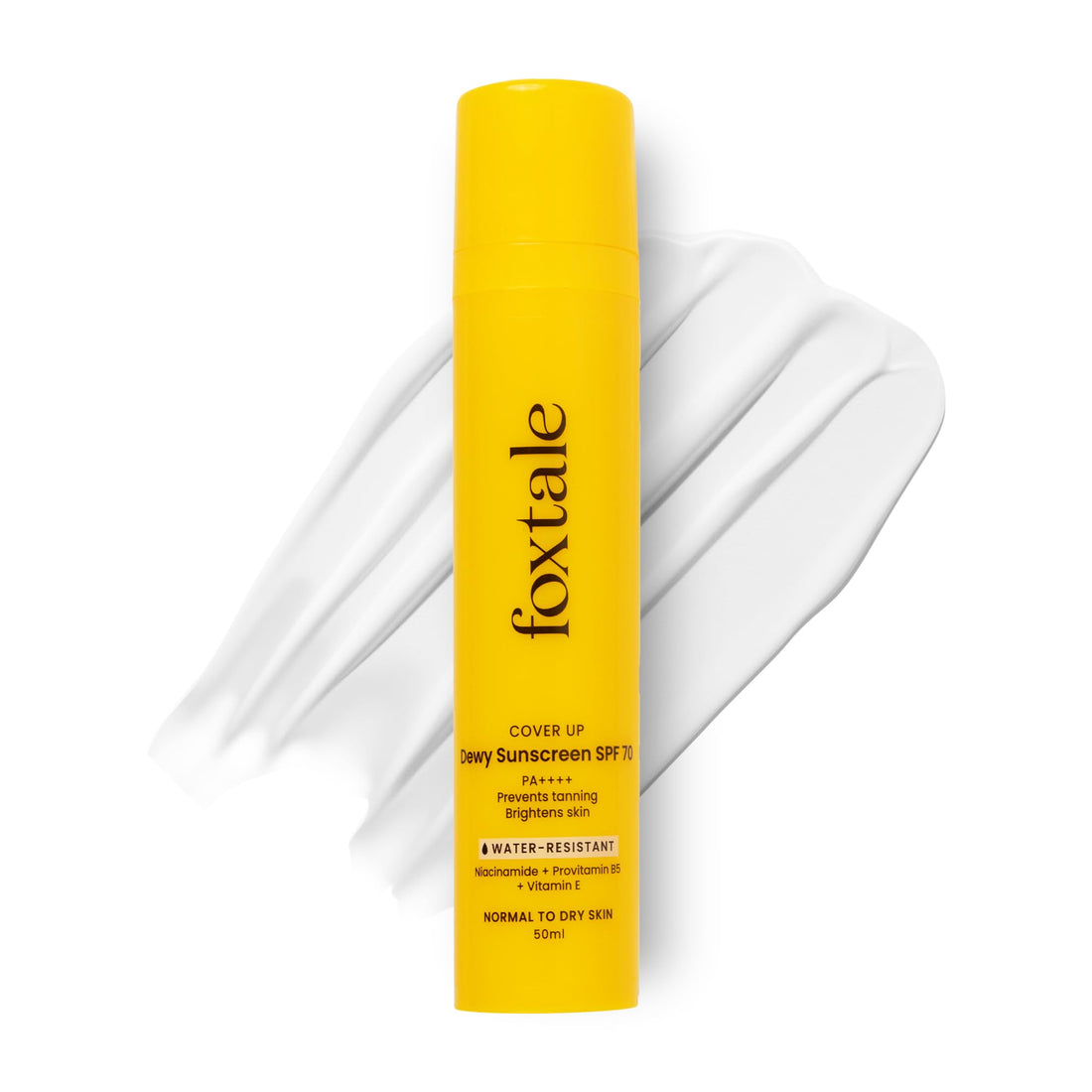 FoxTale Spf 70 Niacinamide Dewy Sunscreen With Pa++++ For Dewy Sun Protection|Tan Protection|Lightenweight|No White Cast|Non Greasy|Anti-Tan Formula|For Spot Depigmentation|Men & Women|15 Ml,All