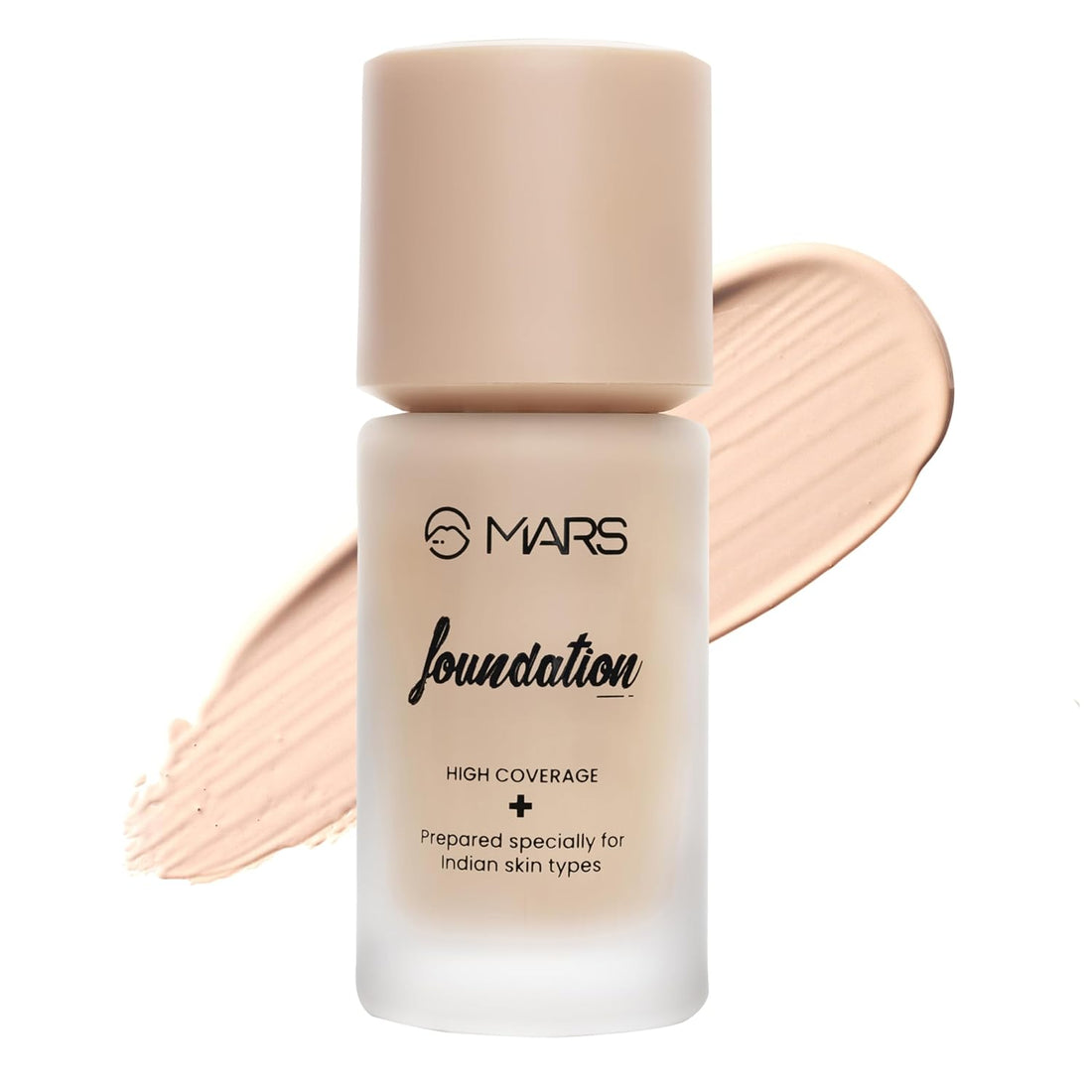 MARS SPF50 PA++++ High Coverage Liquid Foundation | Blemish Free & Blendable Foundation for Makeup (40ml) (SHADE-01)