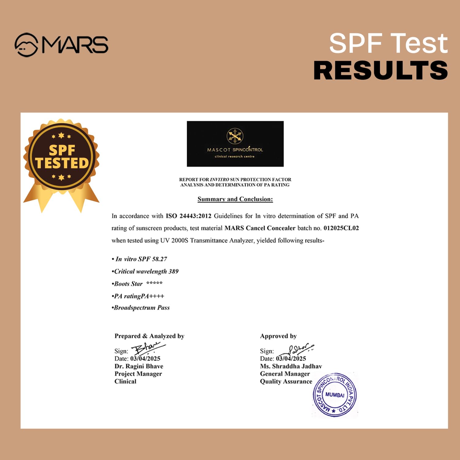 MARS Cancel Liquid Concealer for Face Makeup with Radiant Natural Finish | 07-Caramel Charm | 6.0 ml | Lightweight | Medium to High Coverage | Long-Lasting & Multi-Purpose | Crease Resistant
