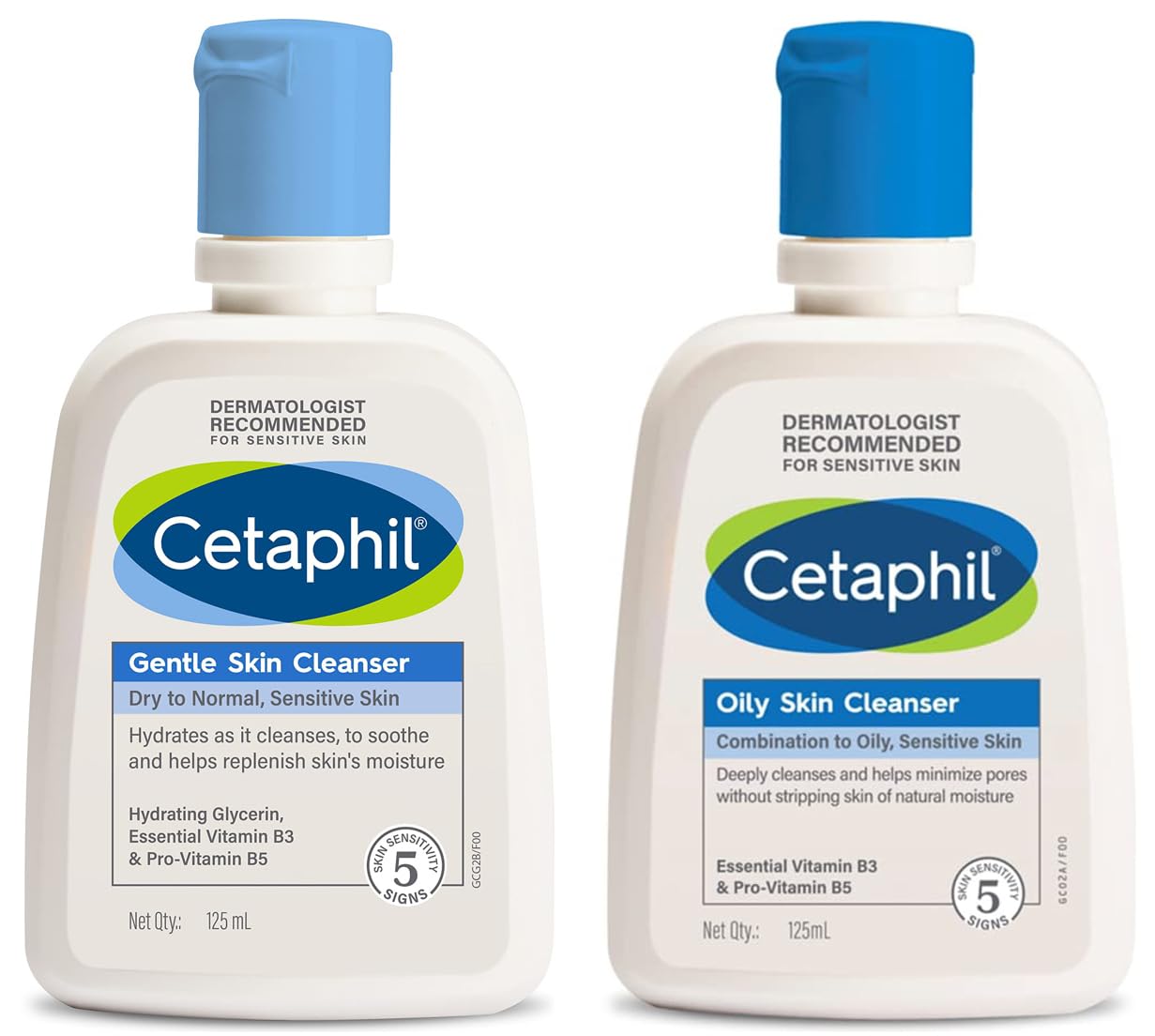 Cetaphil Oily Skin Cleanser , Daily Face Wash for Oily, Acne prone Skin , Gentle Foaming, 125ml