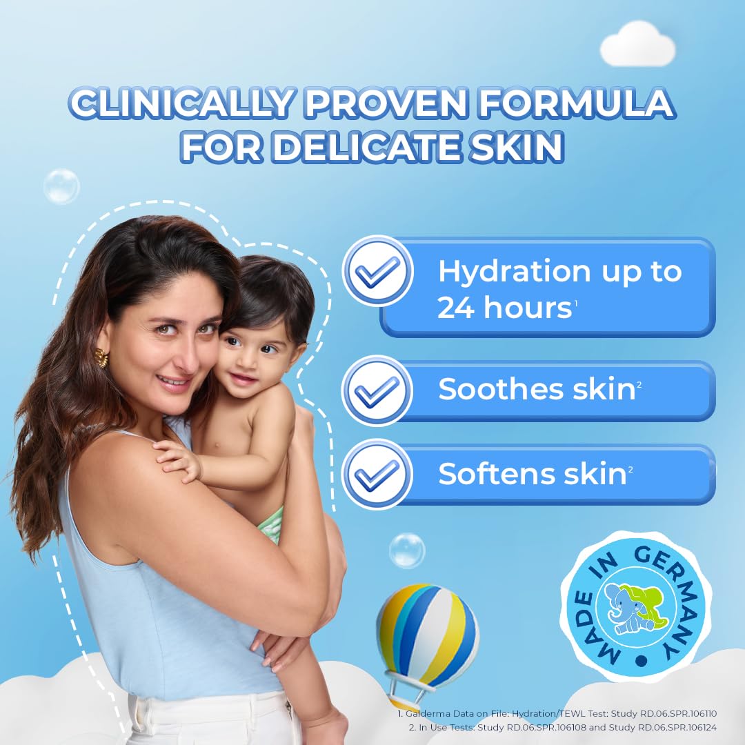 Cetaphil Baby Daily Lotion, Suitable for baby’s delicate skin, Shea Butter and Vit E, Dermatologist Tested and Pediatrician Recommended, 400 ml