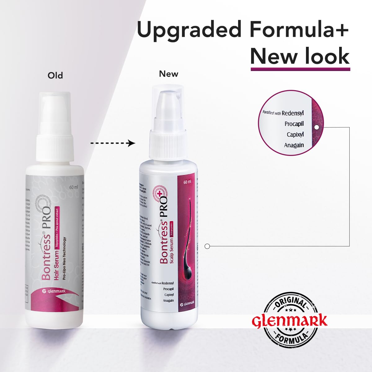 Bontress PRO+ Scalp Serum Fortified with Redensyl, Anagain, Capixyl,Procapil | Hair Serum for Hair Growth & Hair Fall 30ml - Dhevu