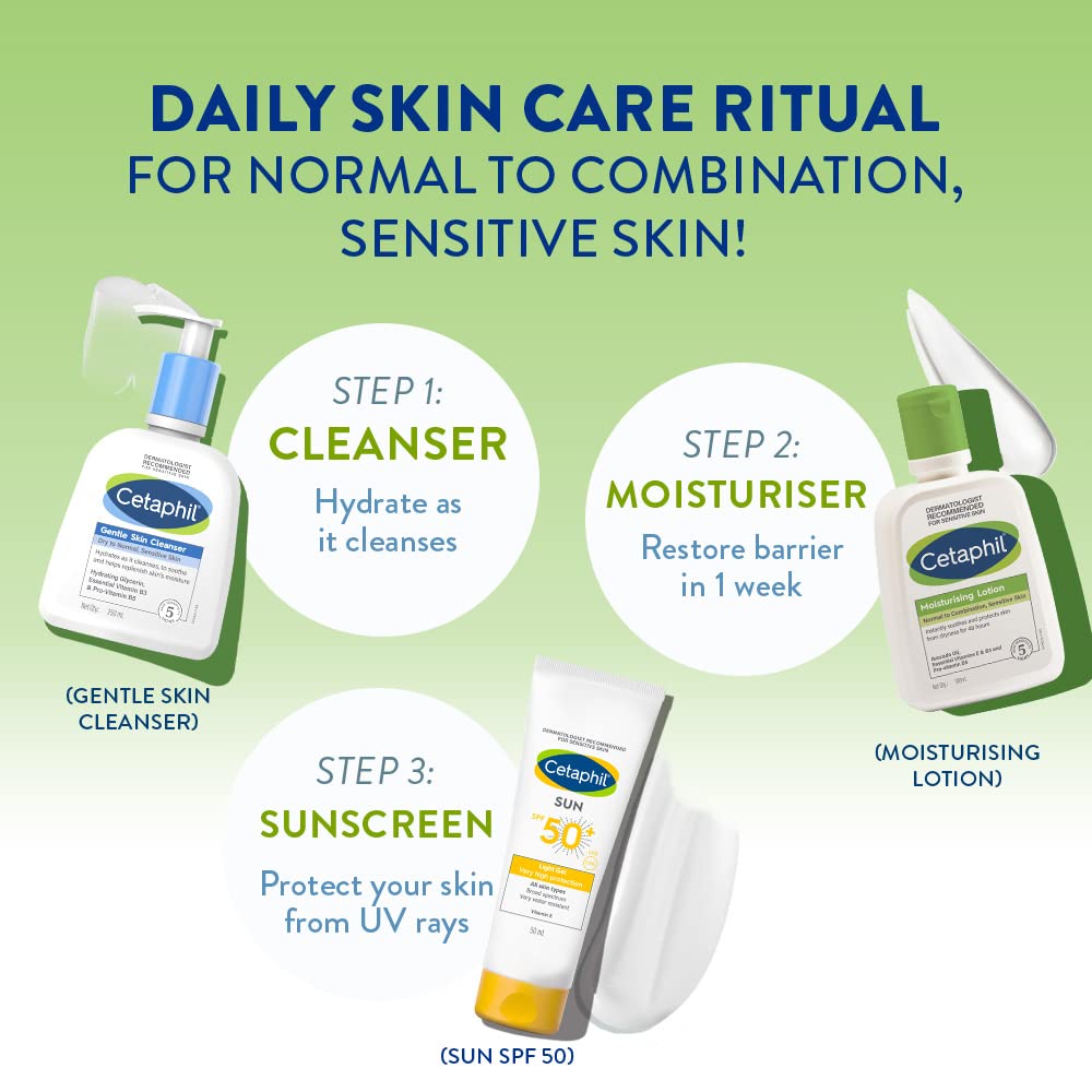 Cetaphil Moisturising Lotion 100 ml for Face & Body, Hydrating Moisturizer for Normal & Dry Skin, Dermatologist Recommended