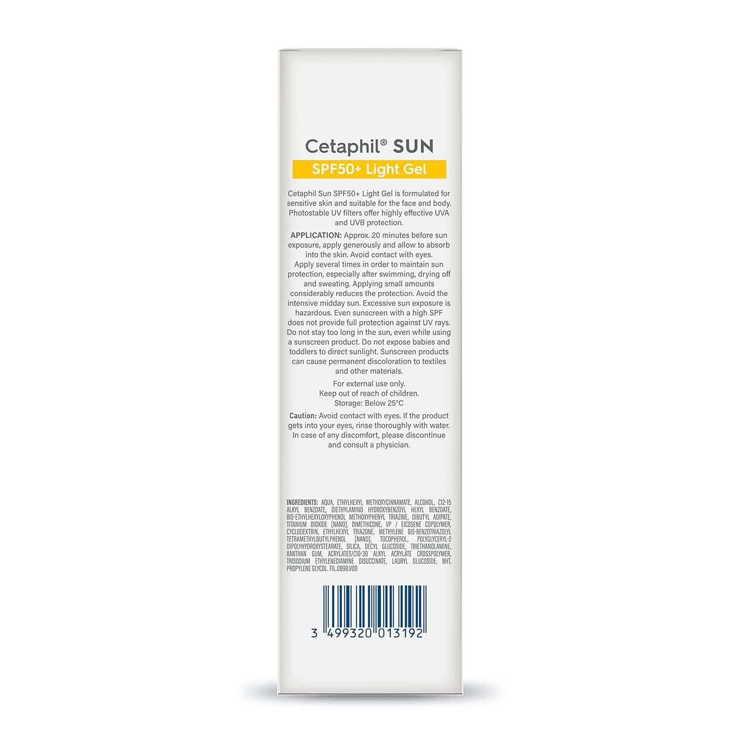 Cetaphil Sun SPF 50 Sunscreen For Combination Skin Type 50 ml - Dhevu