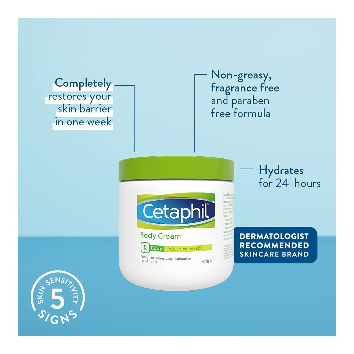 Cetaphil Body Cream, 450 g