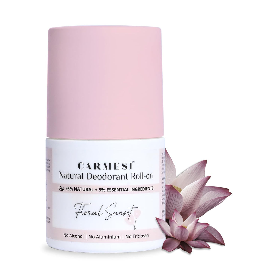 Carmesi Natural Deodorant Roll-on - Floral Sunset (50 ml)