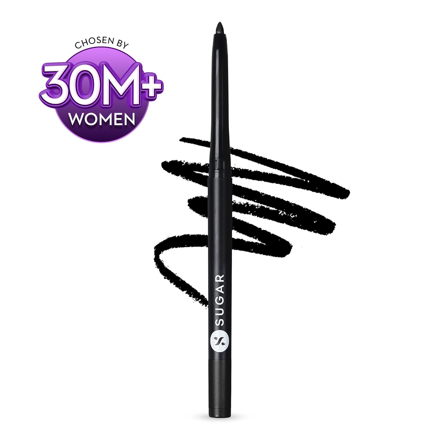 SUGAR Cosmetics Kohl Of Honour Intense Matte Kajal | Waterproof & Smudgeproof | Lasts upto 10hrs | 0.25gm - 01 Black Out