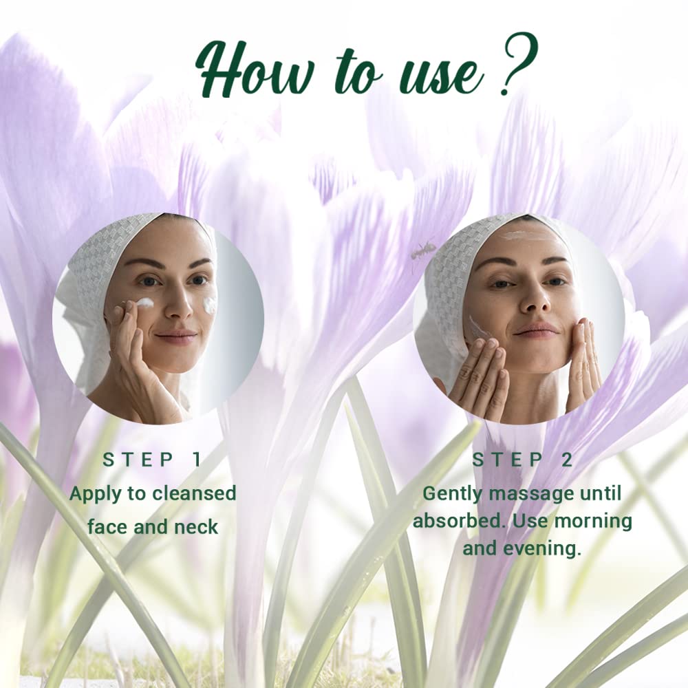 Biotique Bio Saffron Dew Youthful Moisturizer | Protects Skin Cells | Prevents Ageing and Retains Youthful Glow | 100% Botanical Extracts | Suitable for All Skin Types | 50g