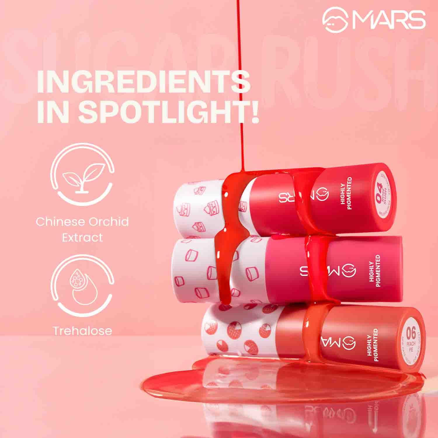 MARS Sugar Rush Liquid Blush (4.5ml) (01-MARSH MALLOW) | High-Pigmentation | Lightweight Formula | Dewy Matte Finish | Long-Lasting | Smooth Radiant Glow | Easy Doe-Foot Applicator