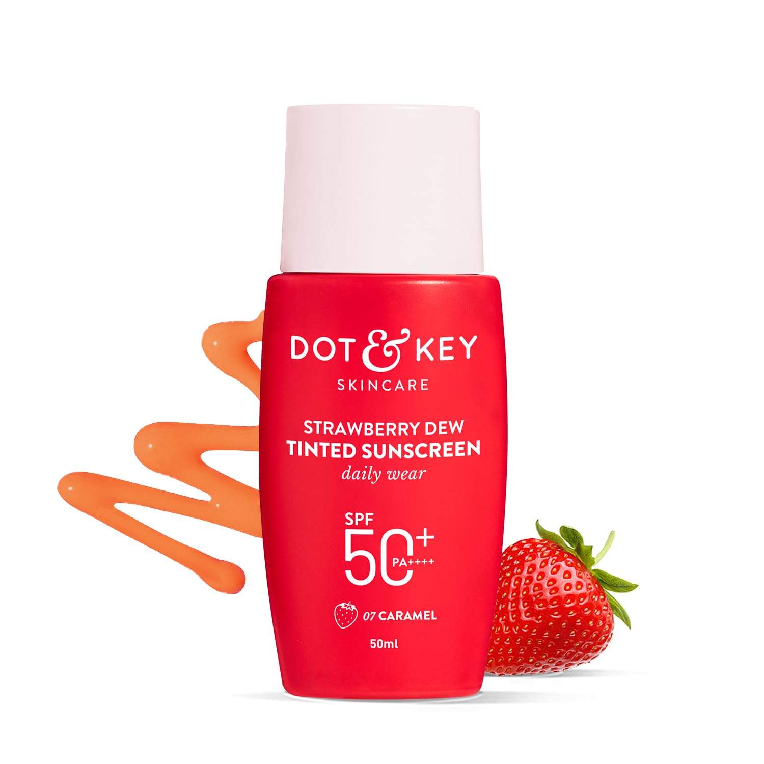 Dot & Key Strawberry Dew Tinted Sunscreen SPF 50+ Pa++++ - 02 Warm Ivory | Protection Against UA/UB | Broad Spectrum, Water & Sweat resistant | For All Skin Types | 50ml