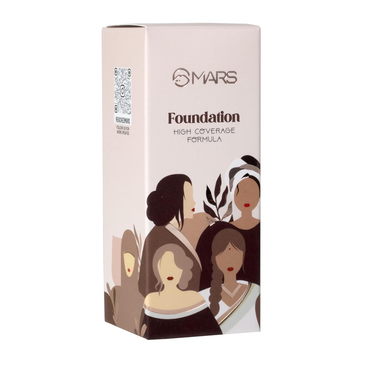 MARS SPF50 PA++++ High Coverage Liquid Foundation | Blemish Free & Blendable Foundation for Makeup (40ml) (SHADE-01)