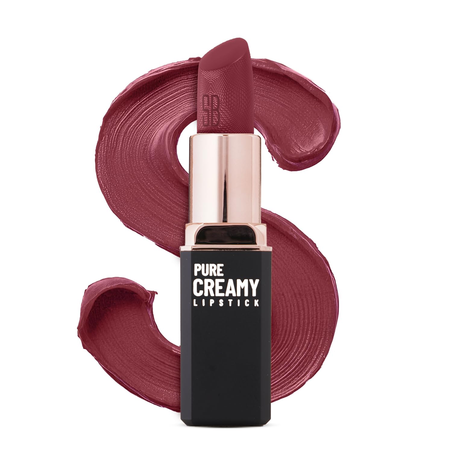 Swiss Beauty Pure Creamy Lipstick | Smooth Glide | Matte Finish | Rich Colour | With Vitamin E & Tea Tree Oil | Hydrating | All-Day Comfort | Shade- 01-Dare to Bare
