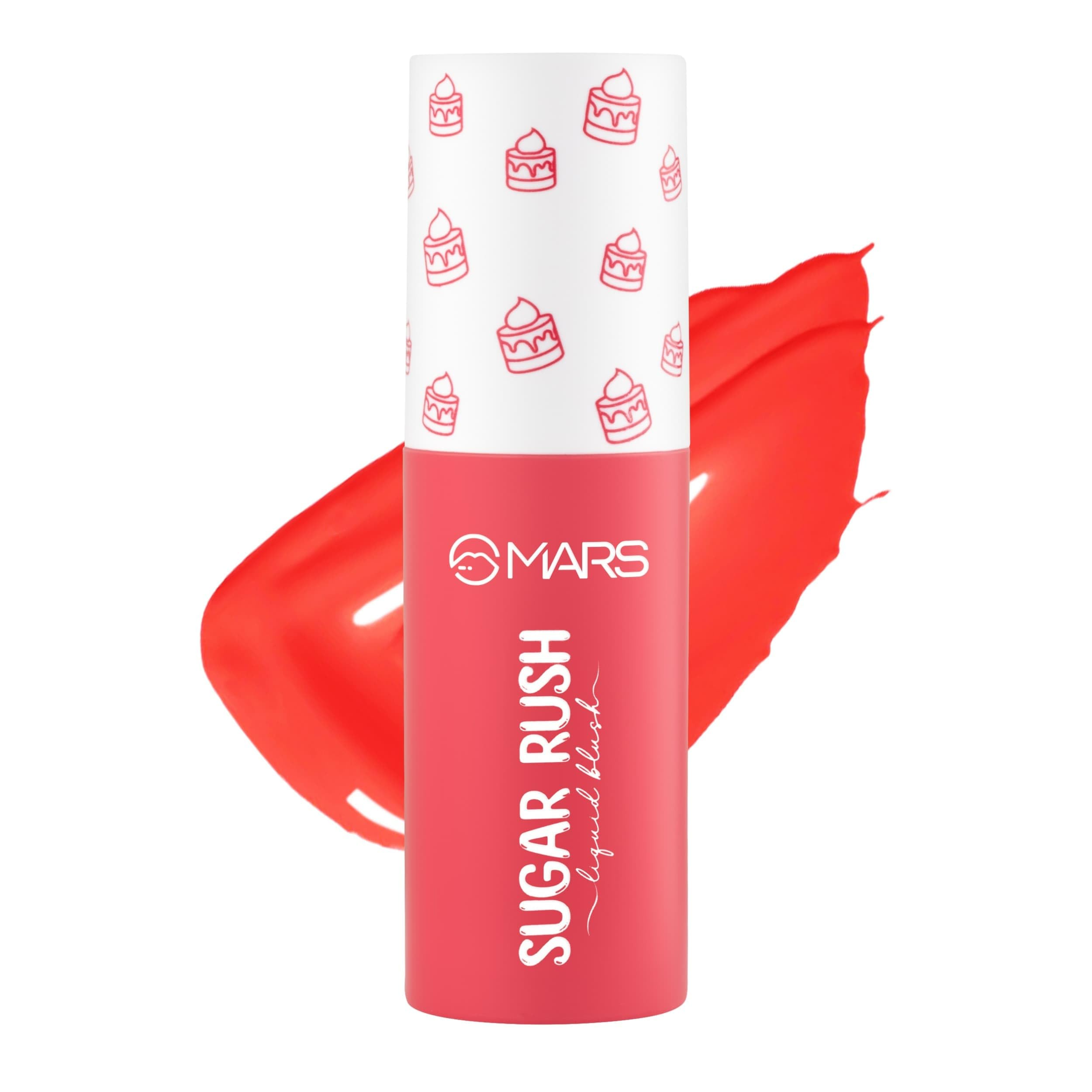 MARS Sugar Rush Liquid Blush (4.5ml) (01-MARSH MALLOW) | High-Pigmentation | Lightweight Formula | Dewy Matte Finish | Long-Lasting | Smooth Radiant Glow | Easy Doe-Foot Applicator