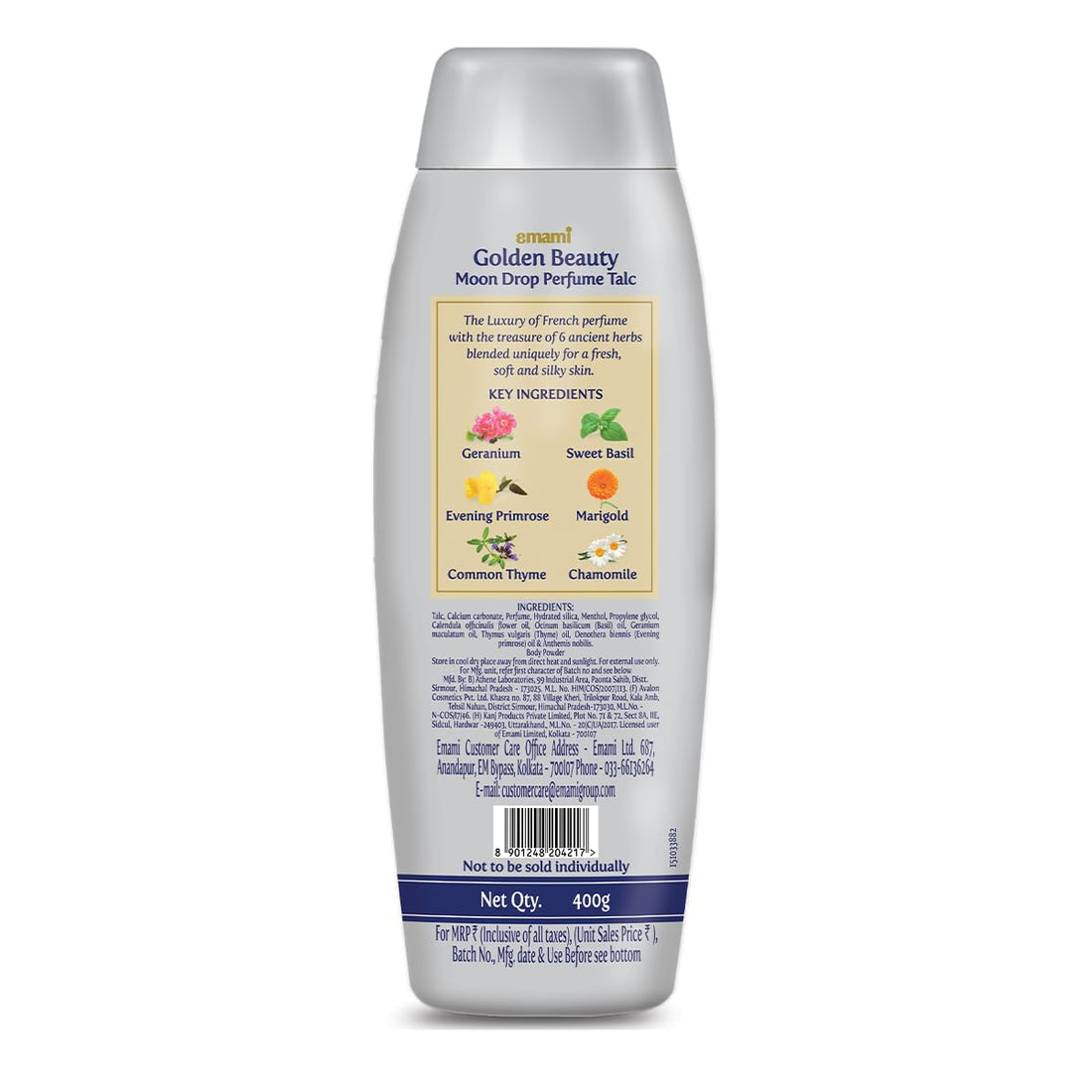 Golden Beauty Emami Moon Drop Talc, Pack of 400g