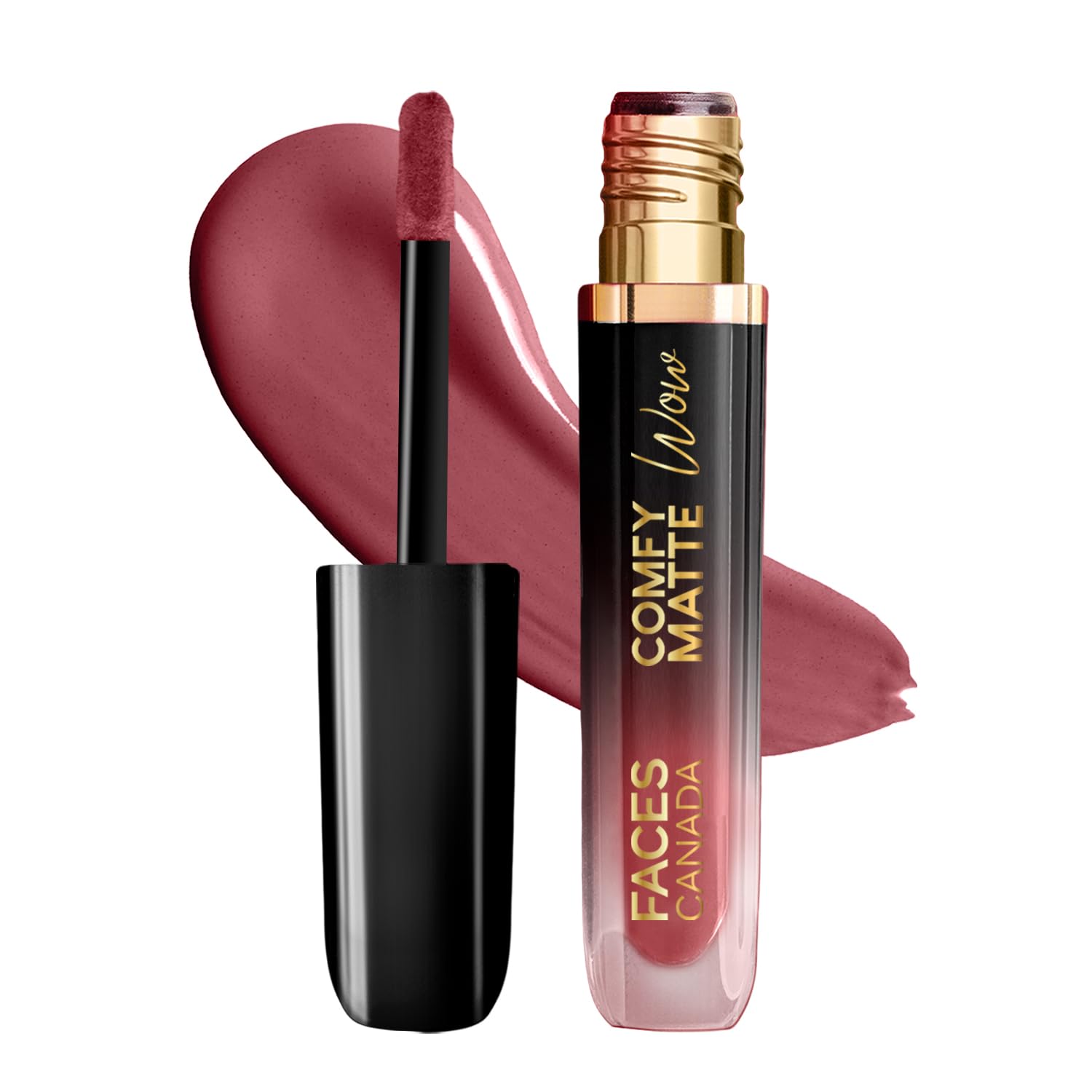 FACESCANADA Comfy Matte Wow Liquid Lipstick - Cocoa Crush 07, 3.8Ml | One Swipe Application | Highly Pigmented | Comfortable Wear | Glides Smoothly | Long Lasting | Transferproof