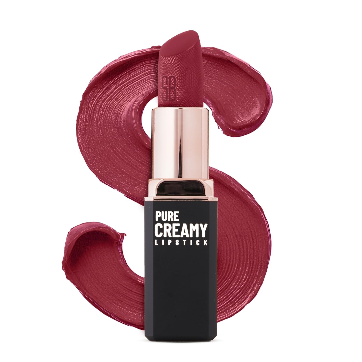 Swiss Beauty Pure Creamy Lipstick | Smooth Glide | Matte Finish | Rich Colour | With Vitamin E & Tea Tree Oil | Hydrating | All-Day Comfort | Shade- 01-Dare to Bare