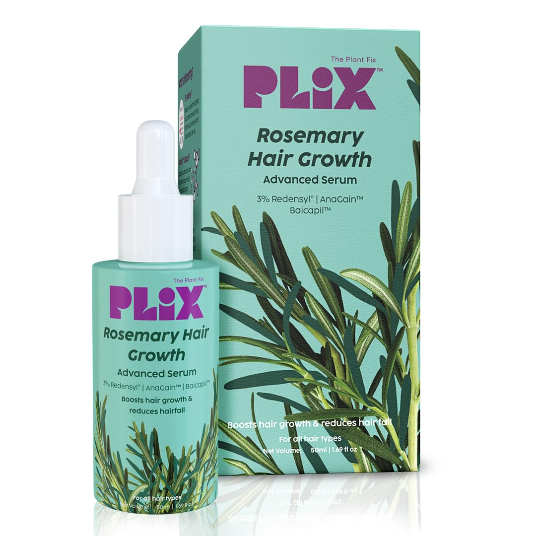 The Plant Fix Plix Rosemary Hair Growth Serum with 3% Redensyl, 4% AnaGain, 3% Baicapil, 30 ml - Dhevu