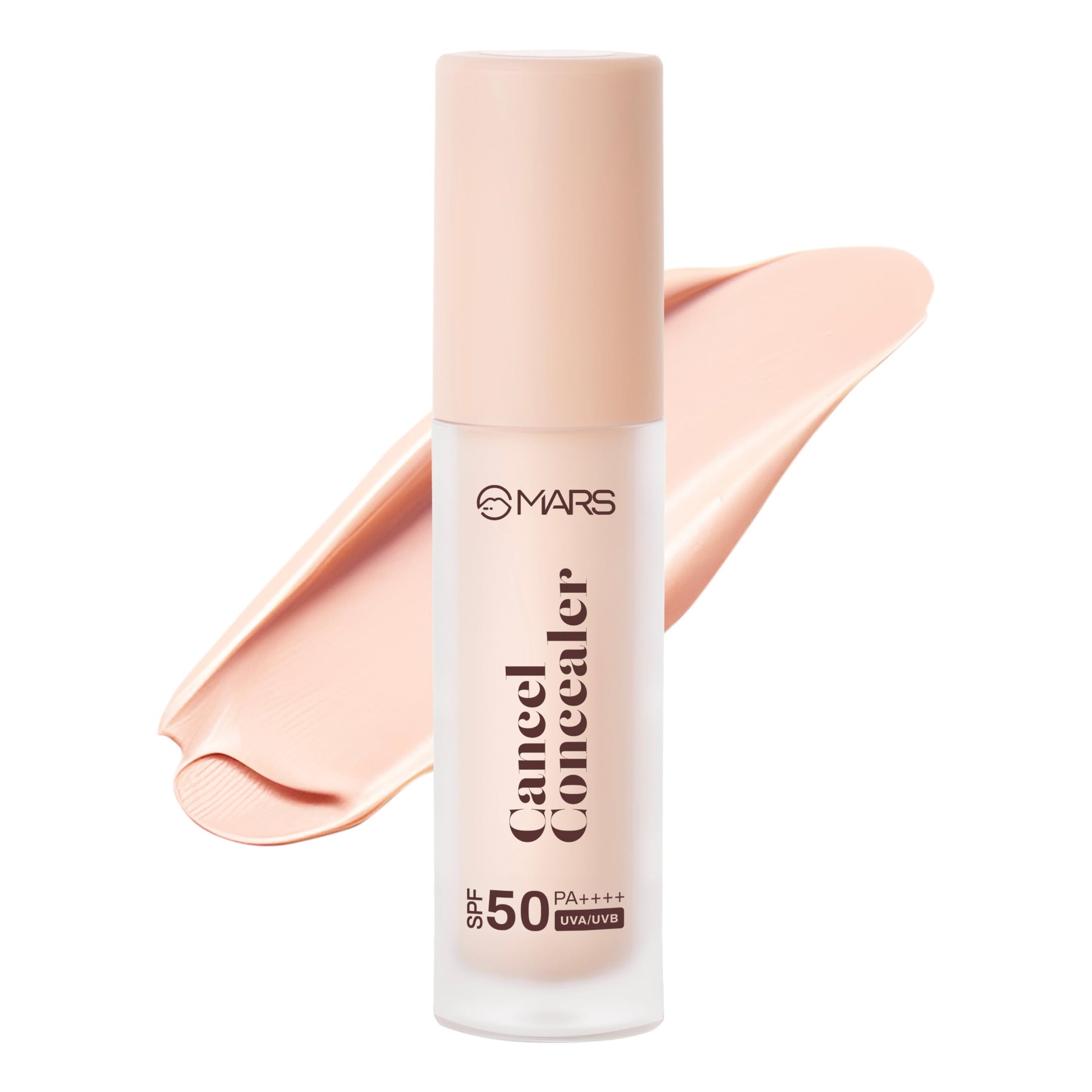 MARS Cancel Liquid Concealer for Face Makeup with Radiant Natural Finish | 07-Caramel Charm | 6.0 ml | Lightweight | Medium to High Coverage | Long-Lasting & Multi-Purpose | Crease Resistant